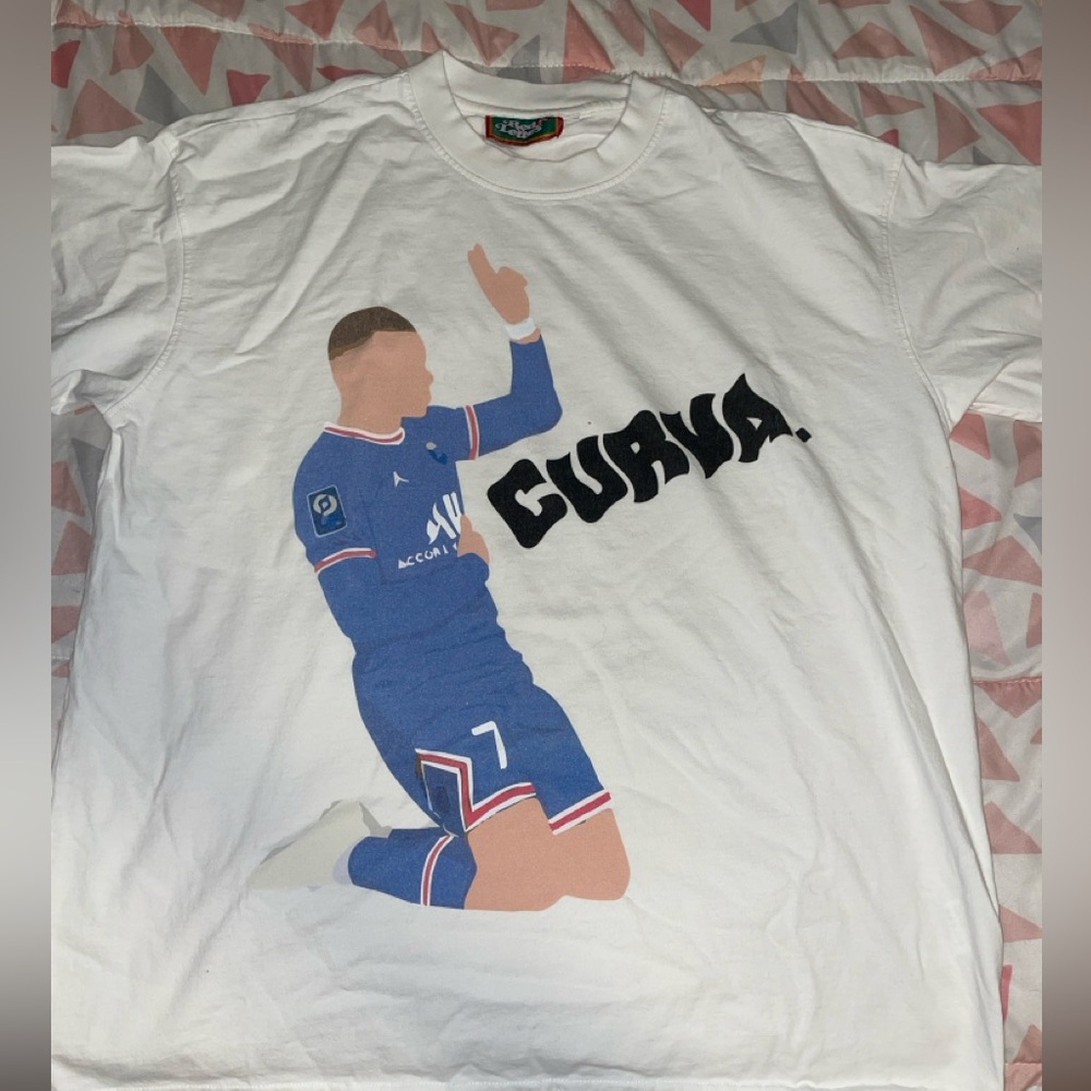 RED LETTERS BRAND “CURVA” White Graphic T-Shirt